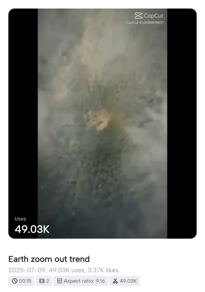 earth zoom effect capcut template new trend 11