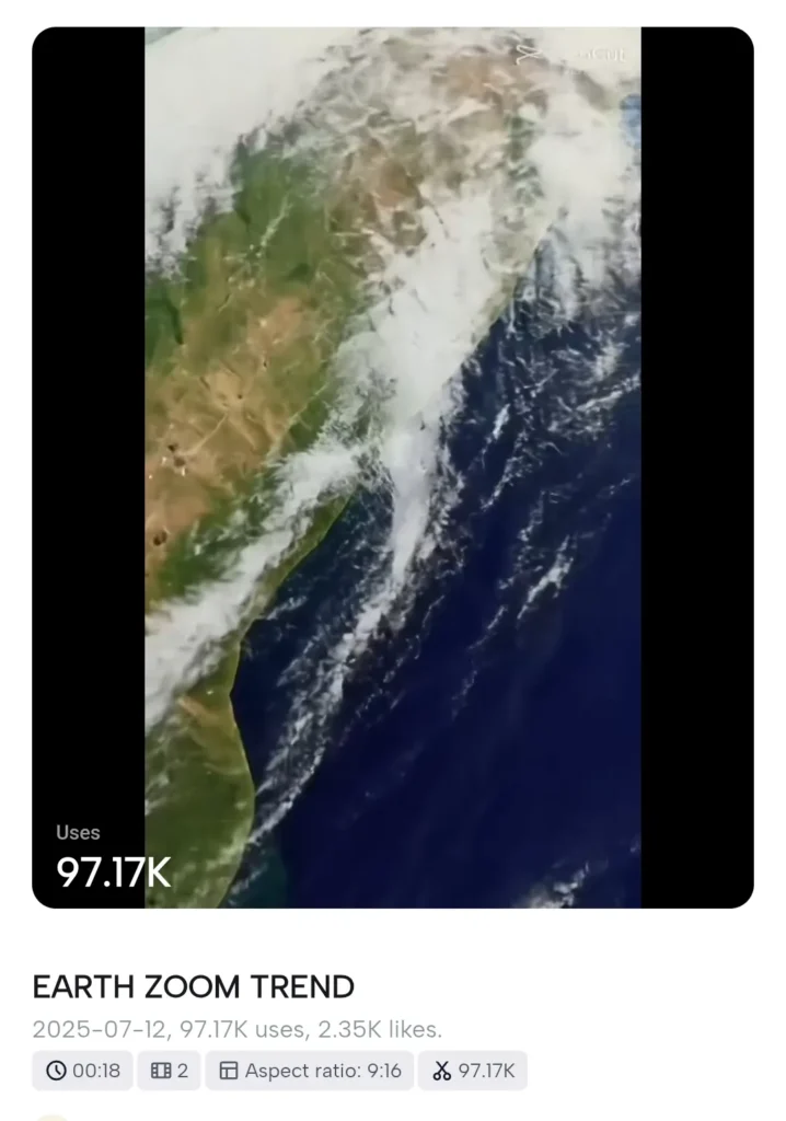 earth zoom effect capcut template new trend 2