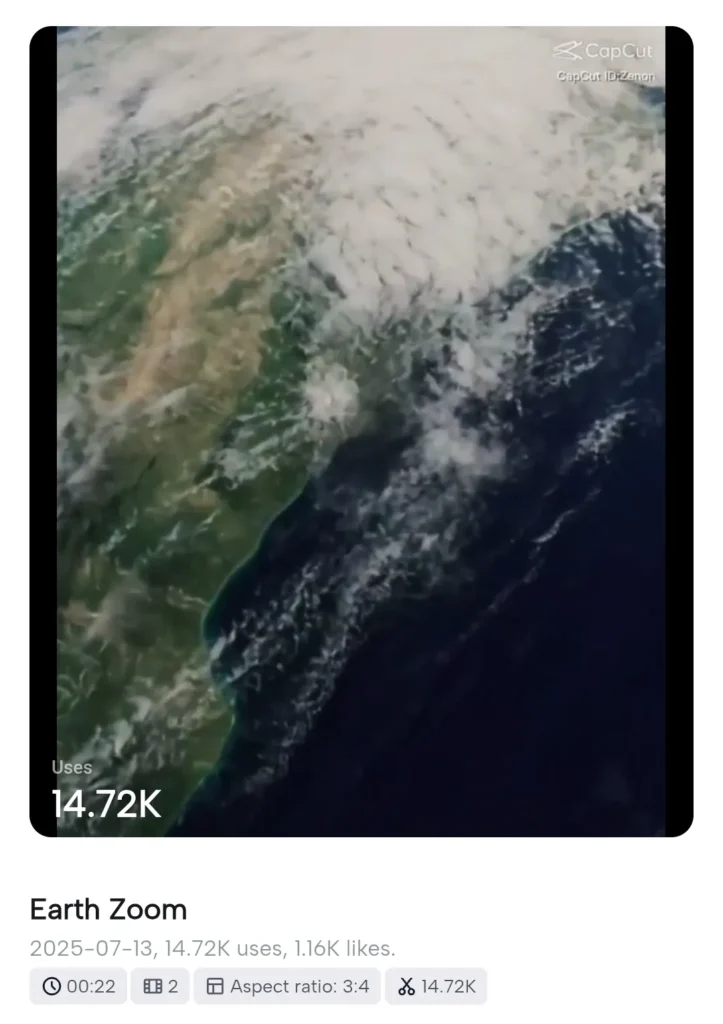 earth zoom effect capcut template new trend 3