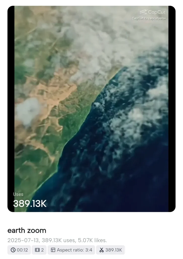 earth zoom effect capcut template new trend 8
