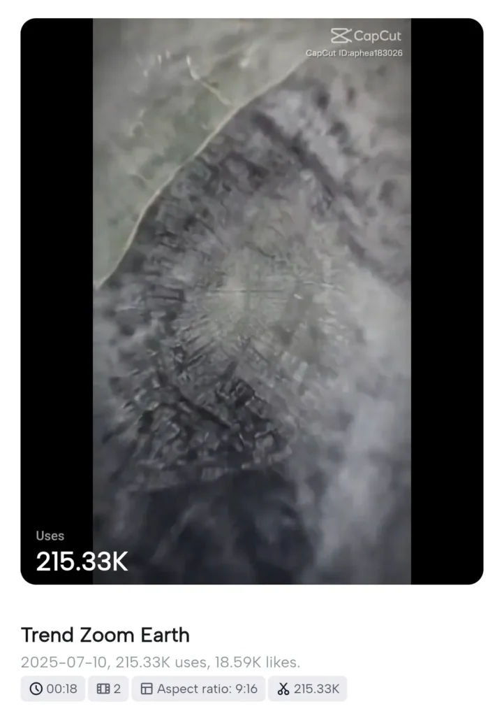 earth zoom effect capcut template new trend 9