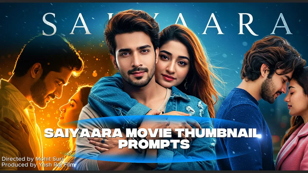 Best Saiyaara Movie Thumbnail Prompts