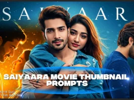 Best Saiyaara Movie Thumbnail Prompts
