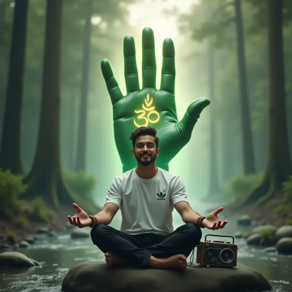 Modern Serenity with Spiritual Glow