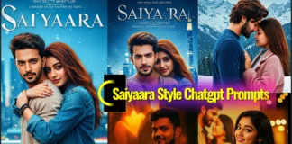 Saiyaara Style Chatgpt AI Photo Editing Prompts