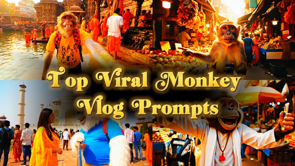 Top Viral Monkey Vlog Prompts for veo 3