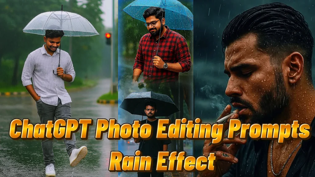 chatgpt photo editing prompts rain effect