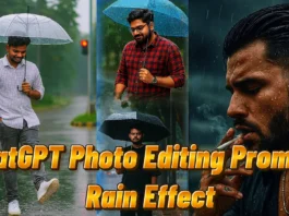 chatgpt photo editing prompts rain effect