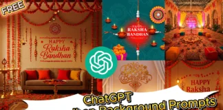 ChatGPT Raksha Bandhan Background Prompt