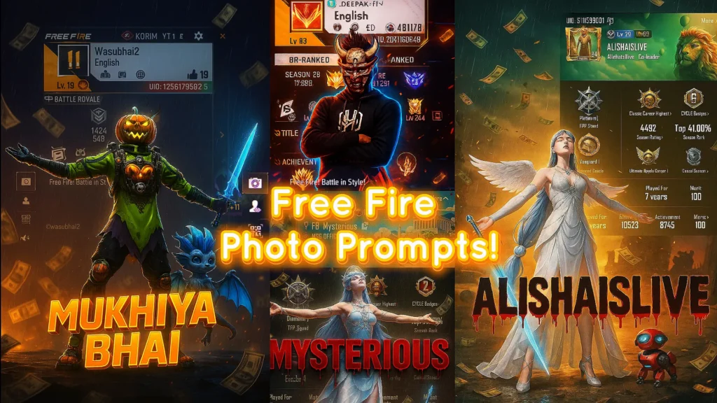 Chatgpt Free Fire Ai Photo Editing Prompts