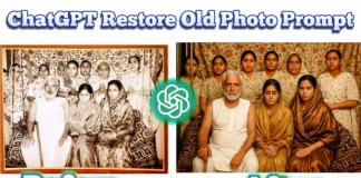 Chatgpt Restore Old Photo Prompt new