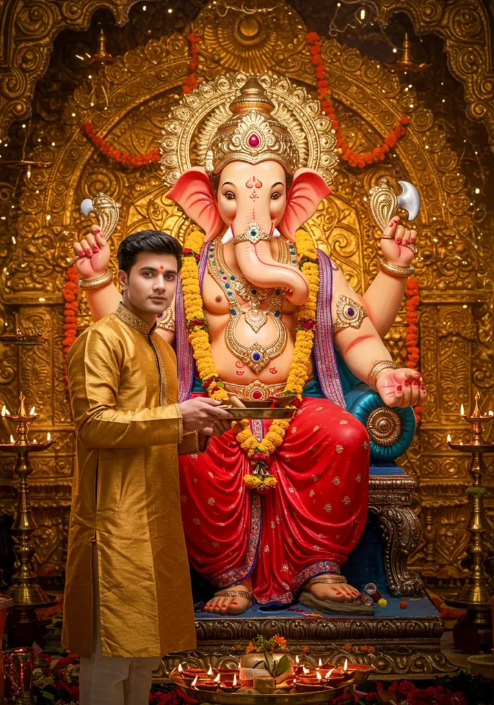 Ganesh Utsav photo editing prompts