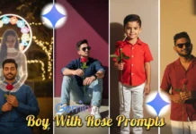 gemini ai photo prompt copy paste trending boy rose