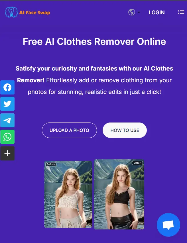 13. AIFaceSwap – Free AI Clothes Remover