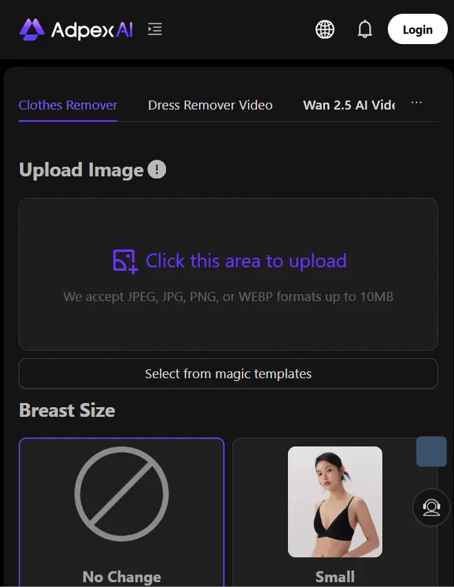 2. AdpexAI – AI Clothes Remover
