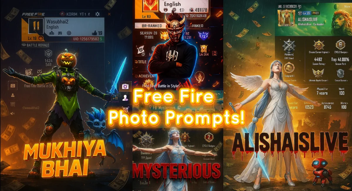 Chatgpt Free Fire Ai Photo Editing Prompts