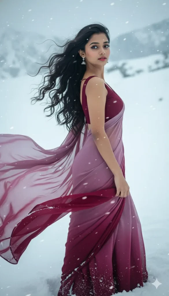 gemini ai girl prompt for snow