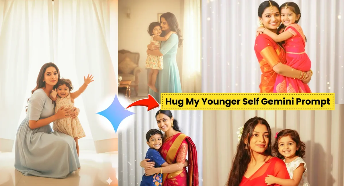 hug my younger self gemini prompt