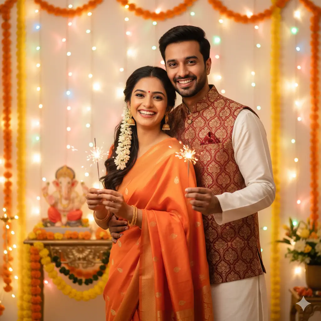 prompt for gemini ai depawali photo