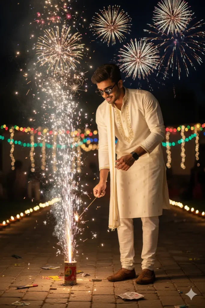 prompt for gemini ai diwali men