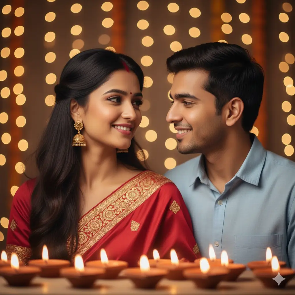 prompt for gemini ai diwali photo