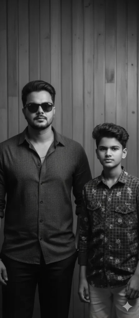 prompt for gemini ai father and son photo