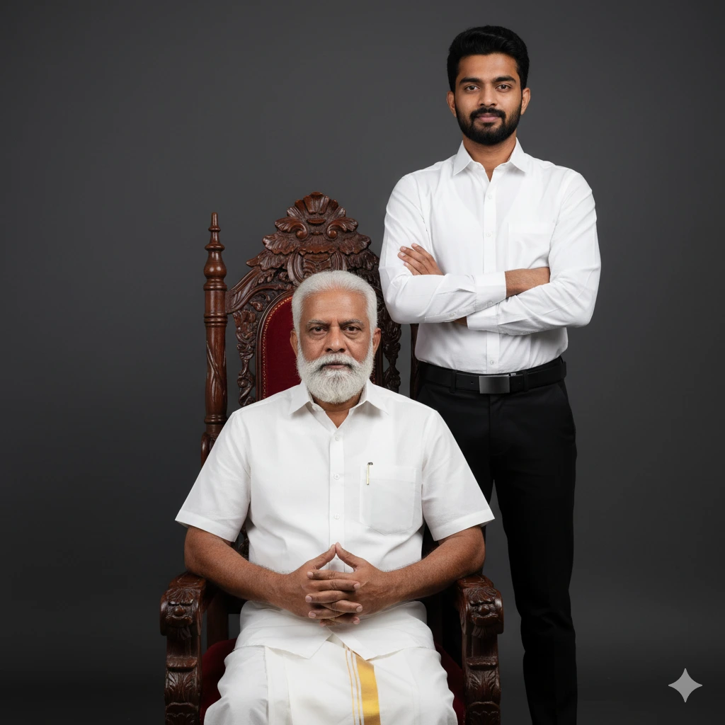 prompt for gemini ai father and son photo