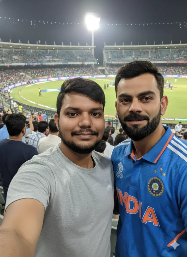 selfie with celebrity ai prompt