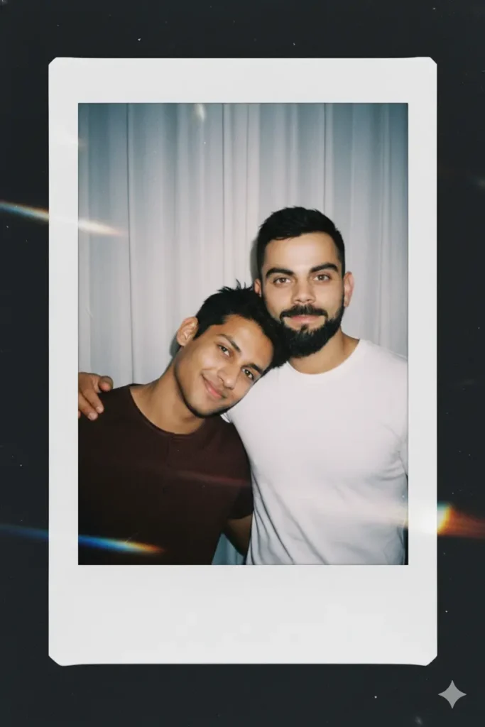 selfie with virat kohli gemini prompt